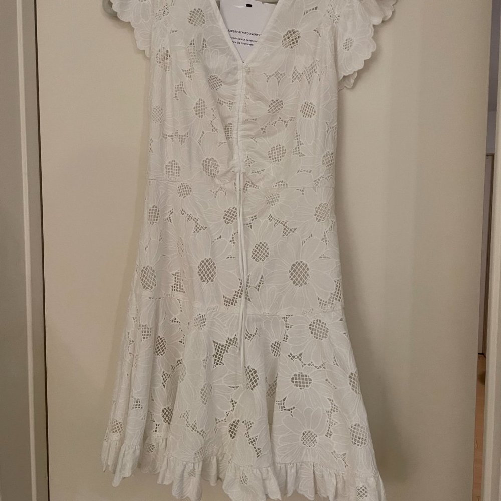Sandro White Lace Dress 36 S